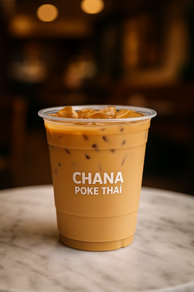 Ice latte au café thaï servi bien frais à Gif-sur-Yvette