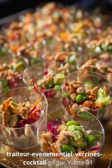 Verrines créatives pour cocktail traiteur événementiel