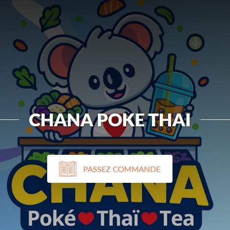 Commande en click and collect de poke bowls thaïlandais chez Chana Poke Thaï à Gif-sur-Yvette, Essonne.